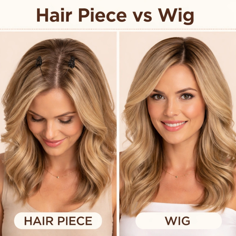 hair piece vs wig