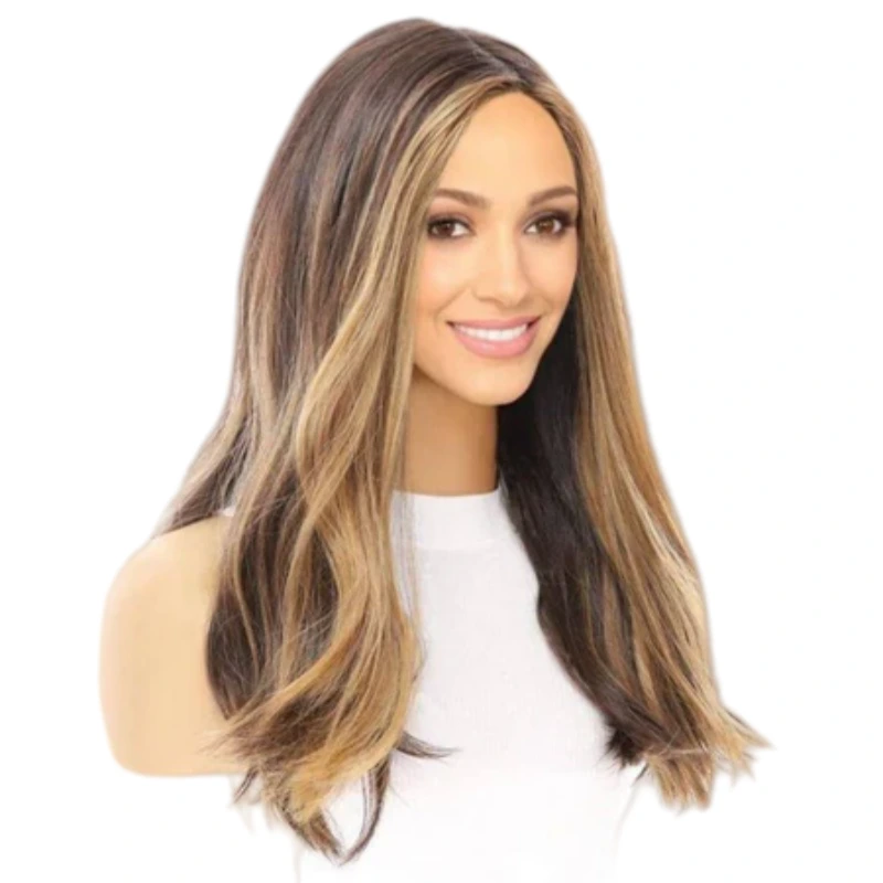 honey brown balayage wig