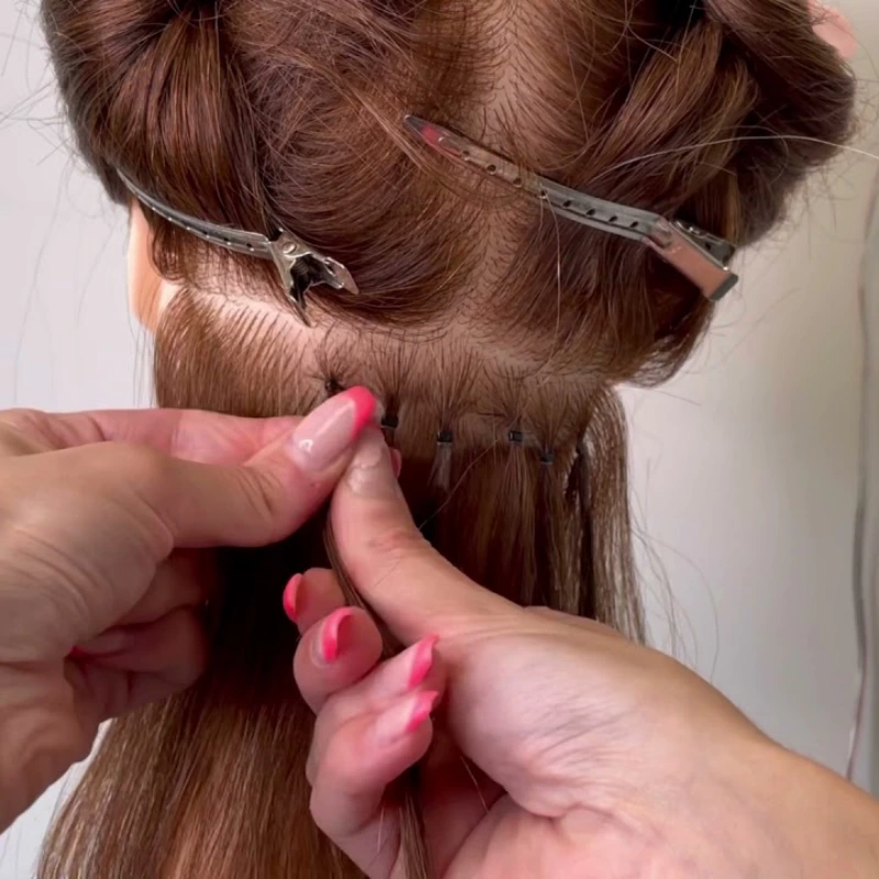 how to install nano ring hair extensions
