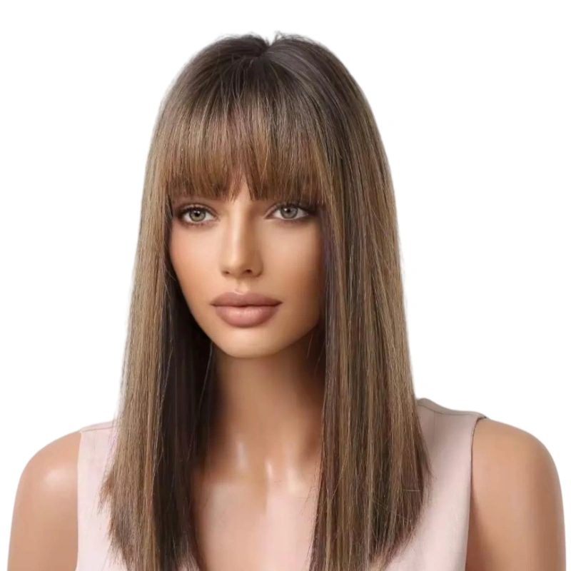 long wig with fringe