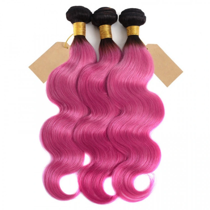 pink ombre hair bundles