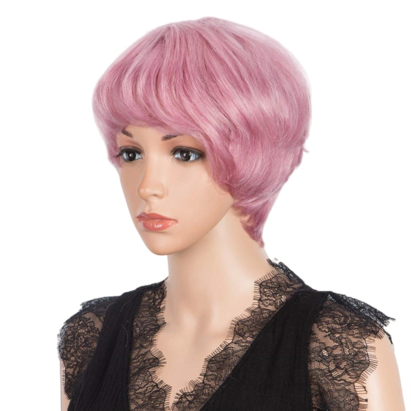 pink pixie cut wig
