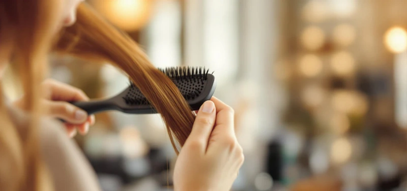 How to Wash Hand Tied Extensions at Home Easily? 2 prepping and brushing