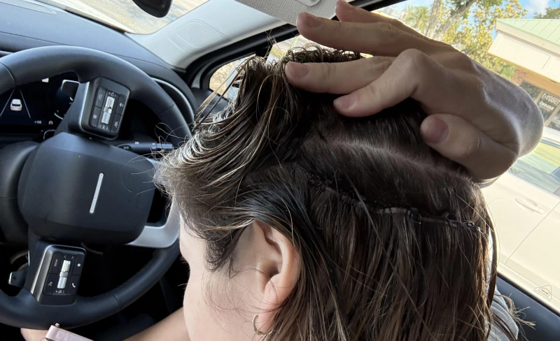 How to Fix Hand Tied Extensions at Home? 1 slipping beads