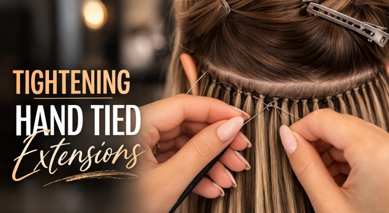 How to Tighten Hand Tied Extensions at Home Easily? 3 tightening hand tied extensions