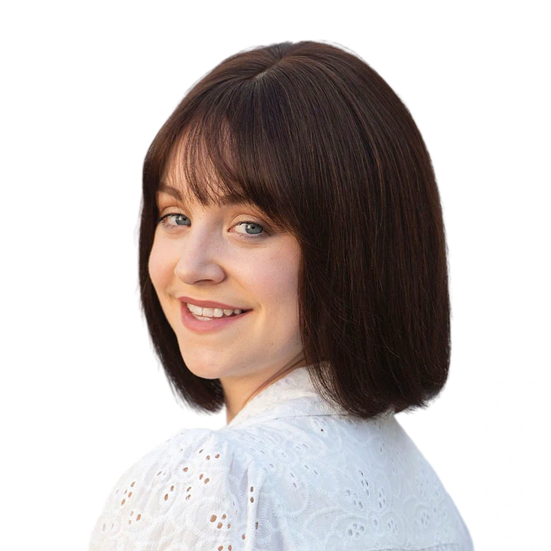 10 inch bob wig with bangs