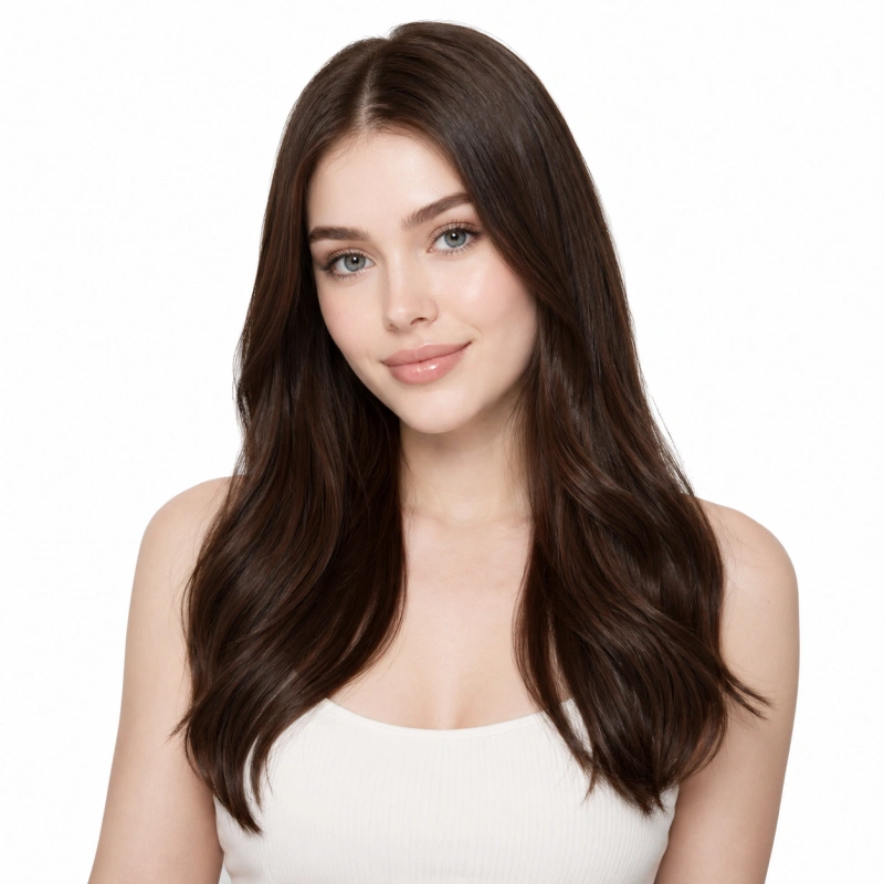 16 inch dark brown hair extensions