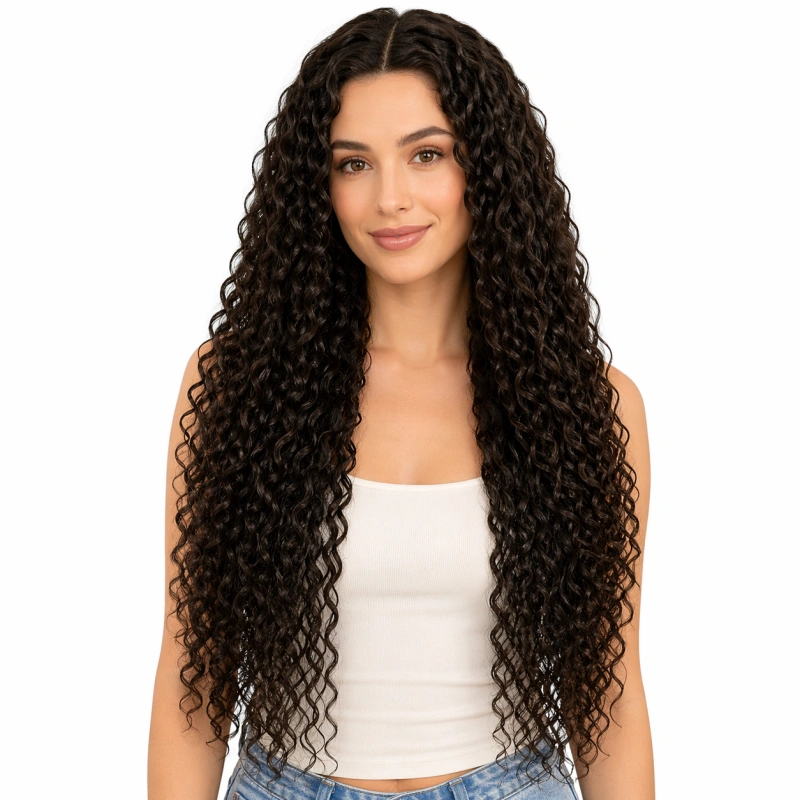 24 inch curly human hair extensions