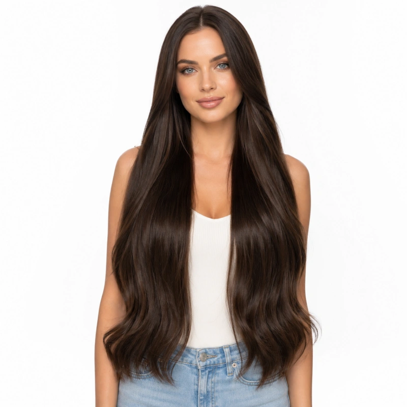 24 inch dark brown hair extensions