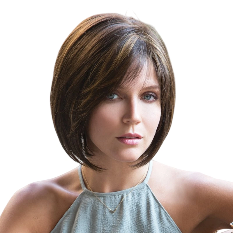 8 inch bob wig with bangs