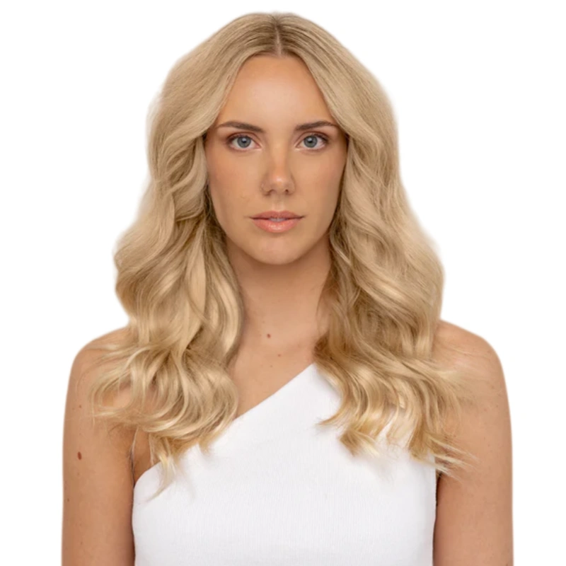ash blonde halo hair extensions