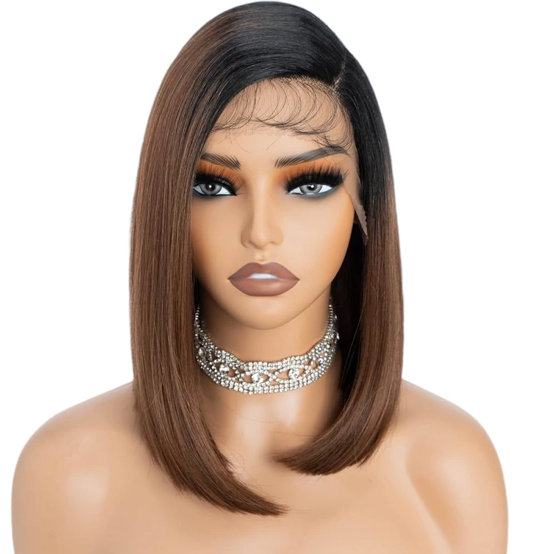 asymmetrical bob lace wig