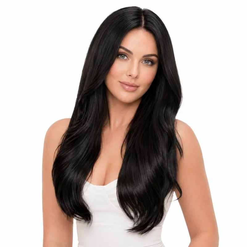 black micro bead hair extensions