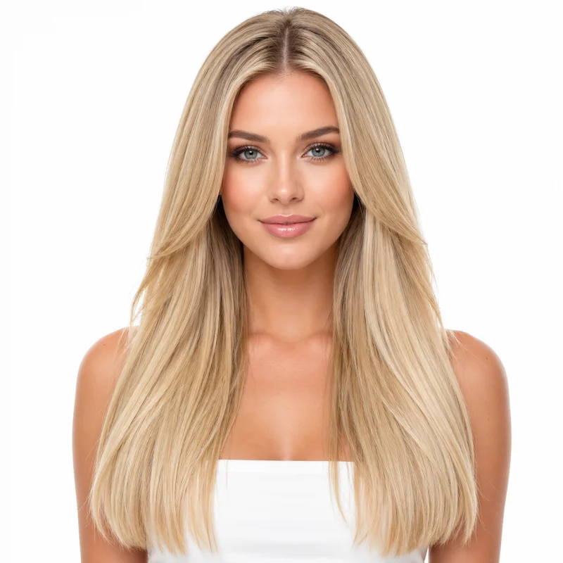 blonde micro bead hair extensions