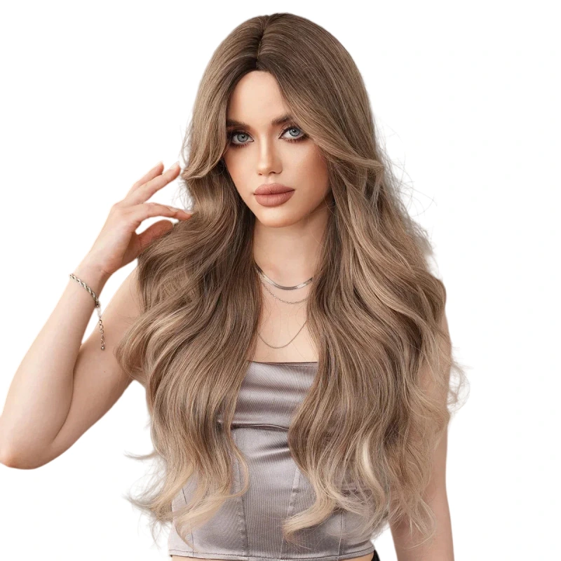 brown body wave wig