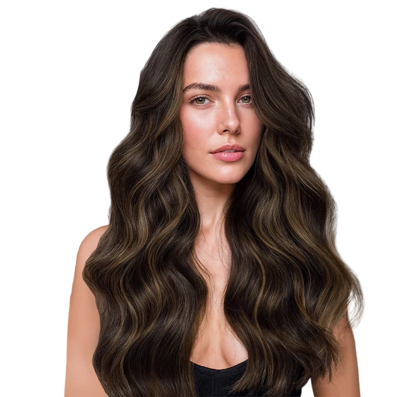 brown clip in hair extensions