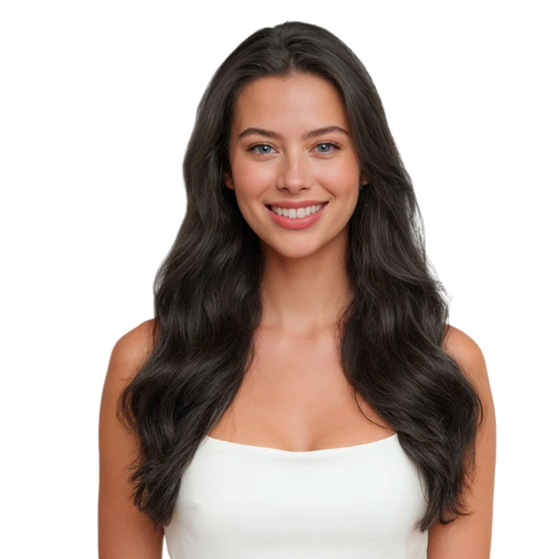 brown clip in human hair extensions