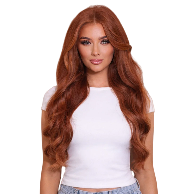 copper hair extensions