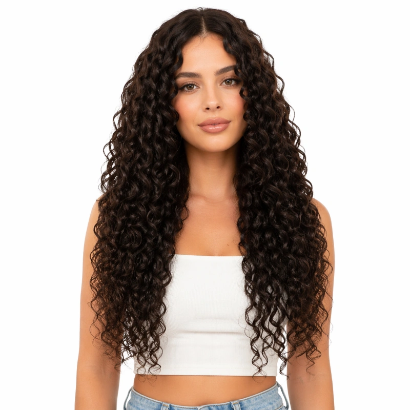 curly 22 inch human hair extensions