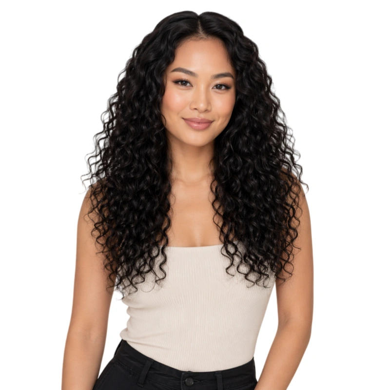 curly halo human hair extensions
