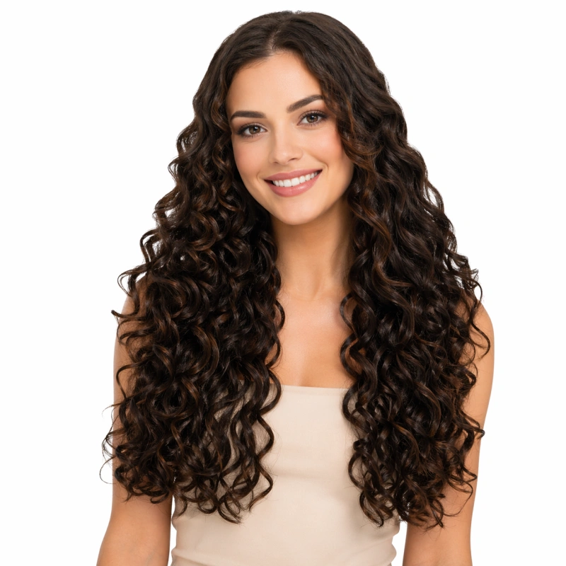 curly long hair extensions for women