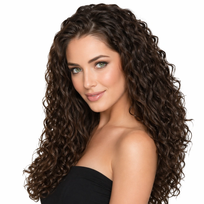 curly weft human hair extension