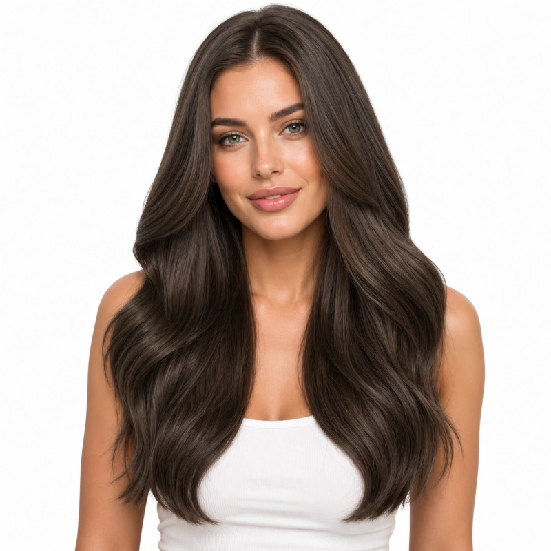 dark ash brown extensions