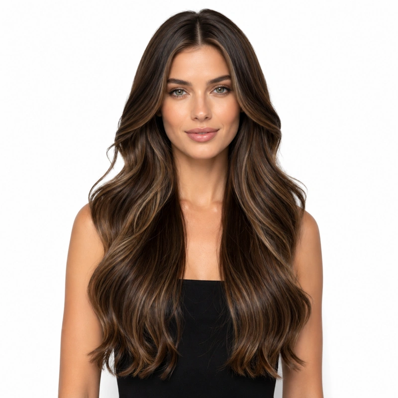 dark brown balayage hair extensions