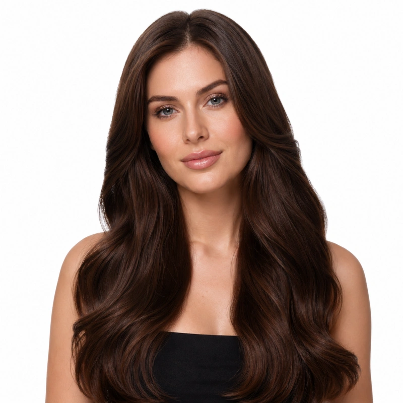 dark chestnut brown hair extensions
