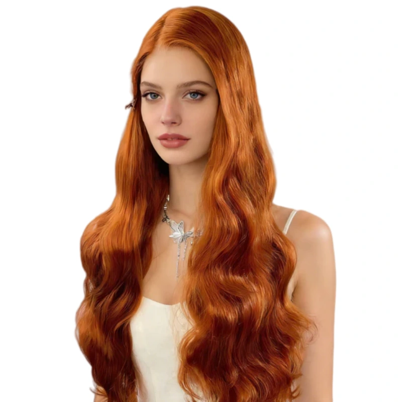 ginger body wave wig