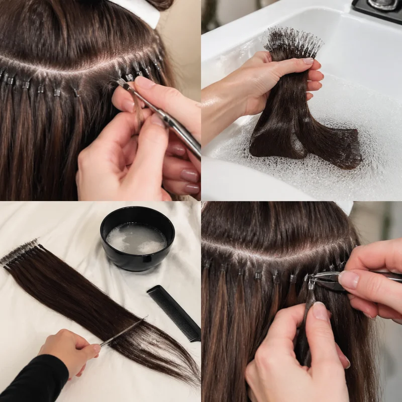 how to reuse micro loop hair extensions
