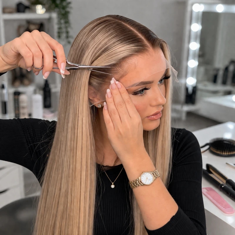 how to style a straight lace front wig