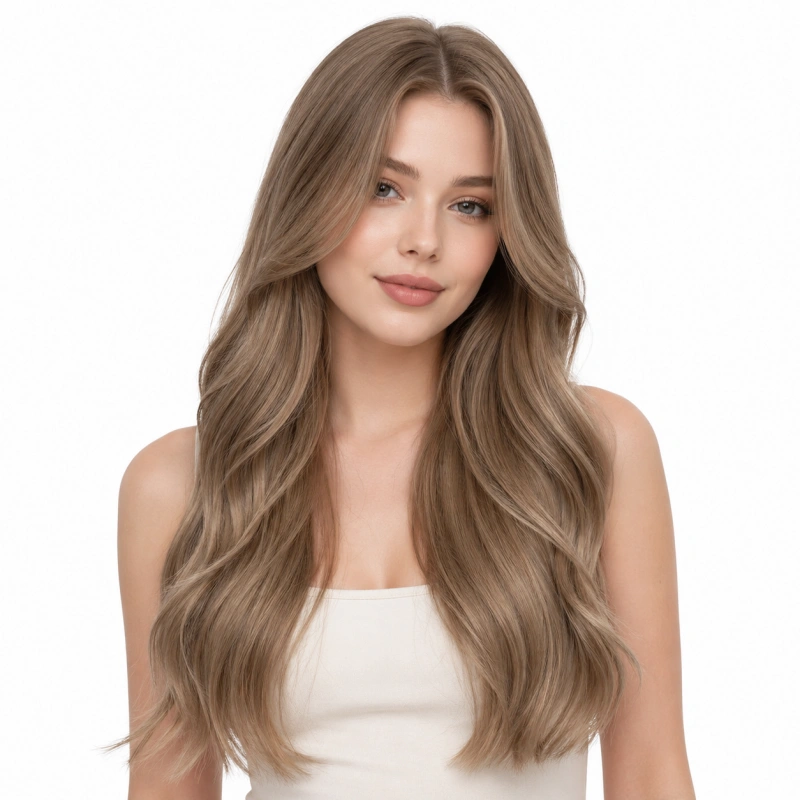light ash brown hair extensions