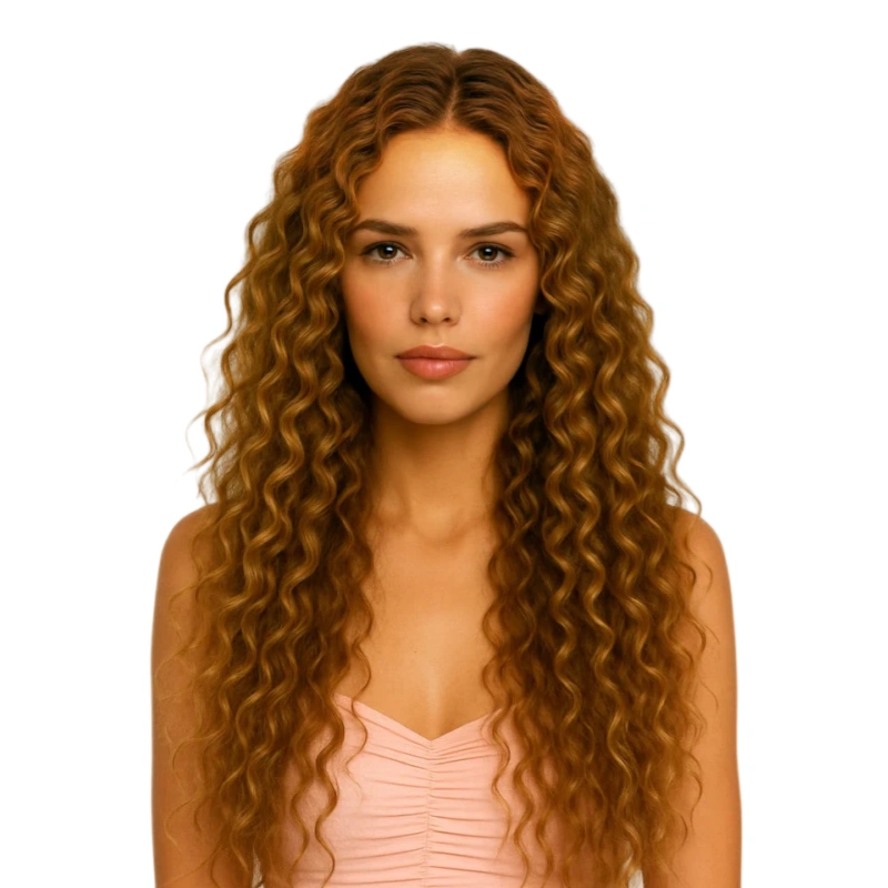 low density curly wigs