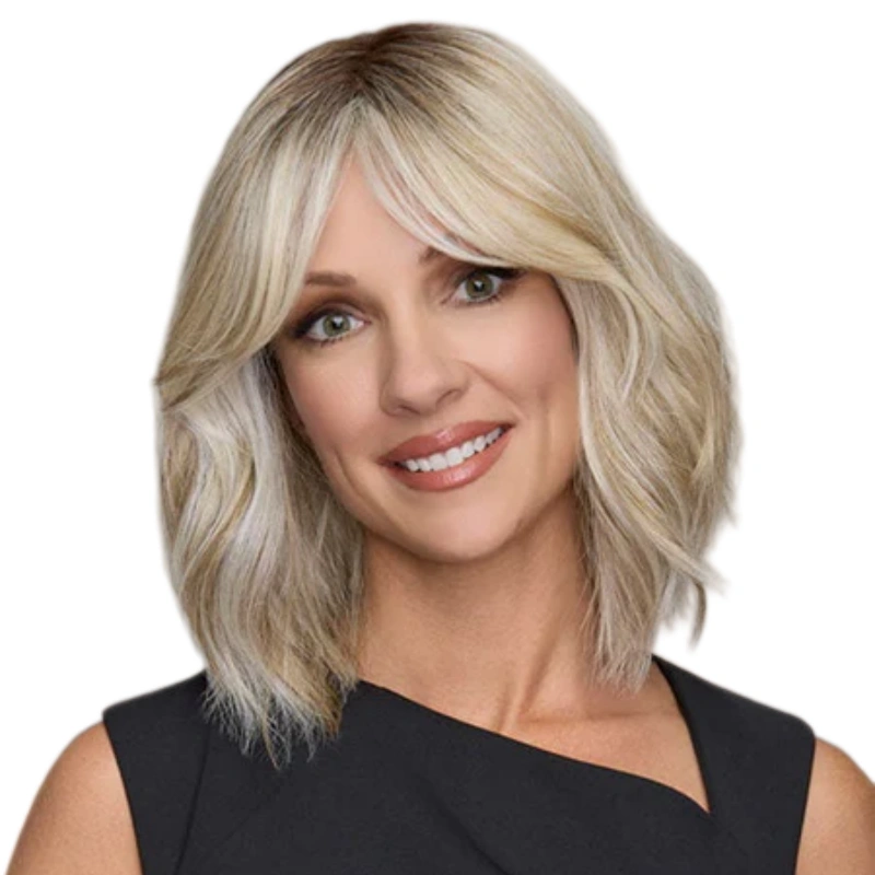 low density wigs with bangs