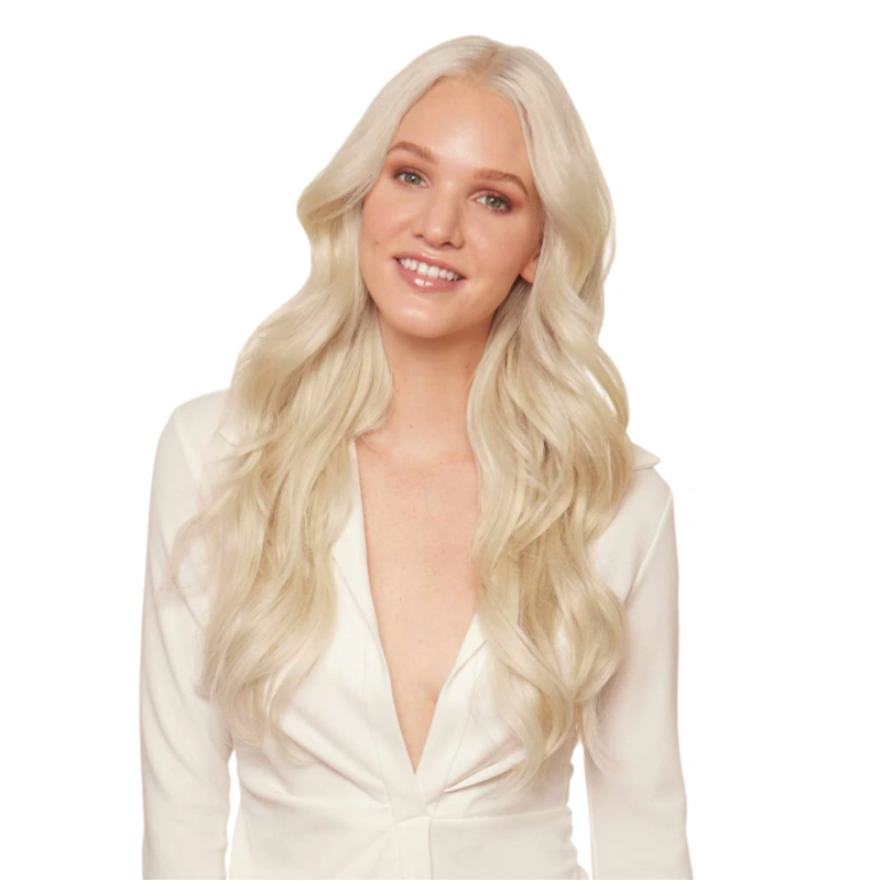platinum blonde nano hair extensions