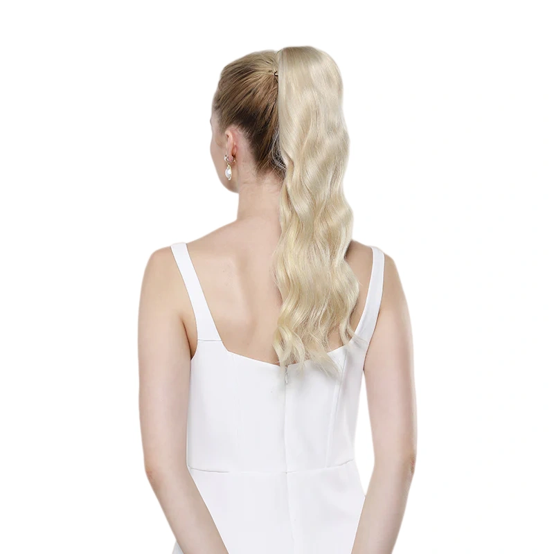 platinum blonde ponytail extensions