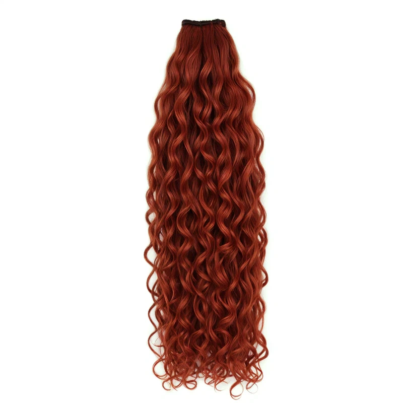 red curly human hair extensions