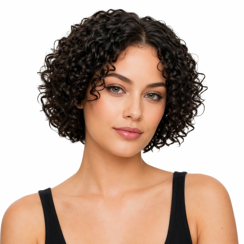 short curly human hair extensions