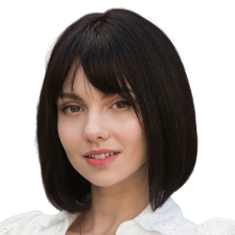 straight bob wig with bangs