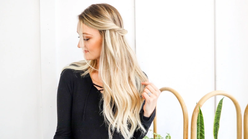 styling seamless hair extensions