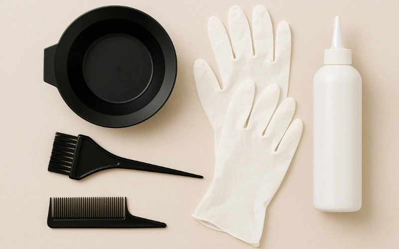tools required for dyeing human hair wigs