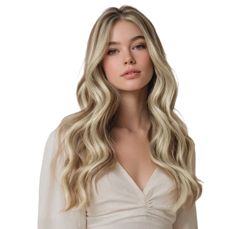 wavy seamless hair extension