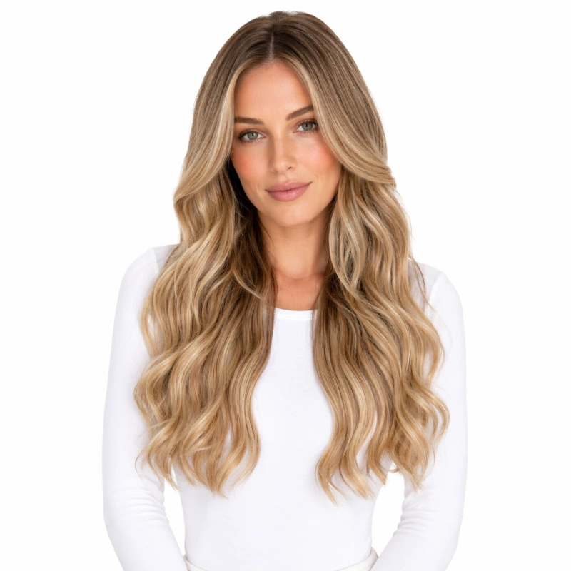 wavy tape in human hair extensions