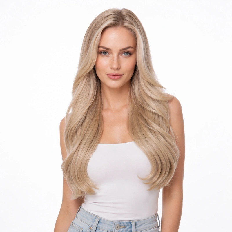 ash blonde hair extension