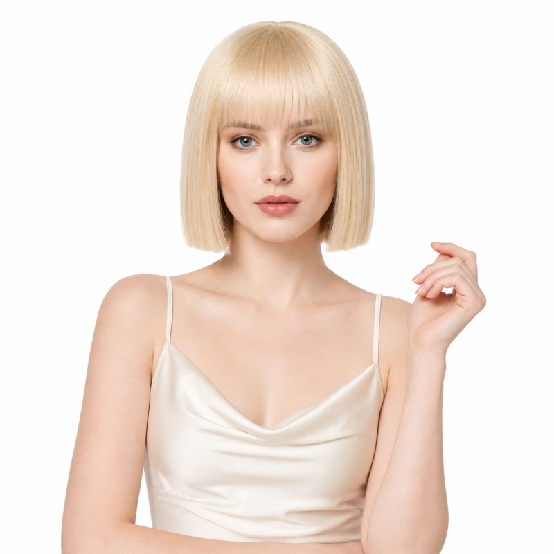 blonde blunt bob wig
