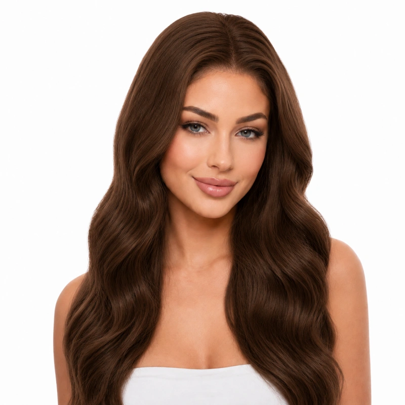 brown lace closure wig