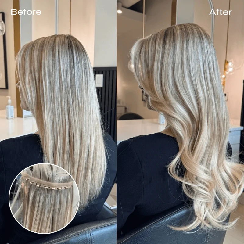 butterfly weft before and after