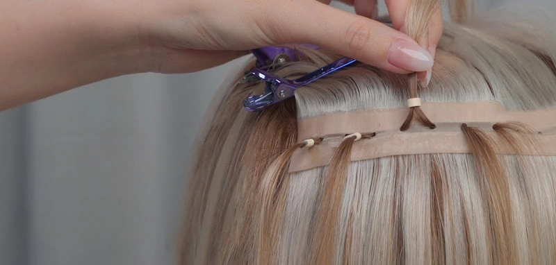 Genius Weft vs Butterfly Weft: Which One Wins for Salons? 3 butterfly weft installation