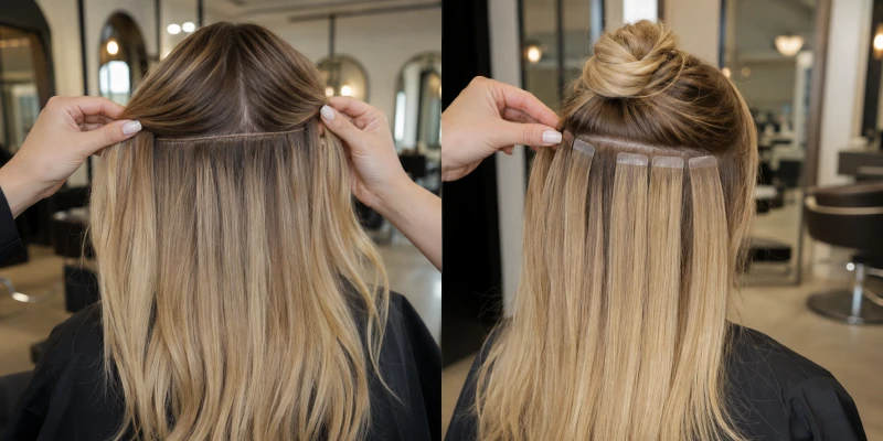 butterfly weft vs tape in extensions